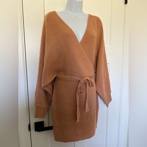 NWT Knit Wrap Dress